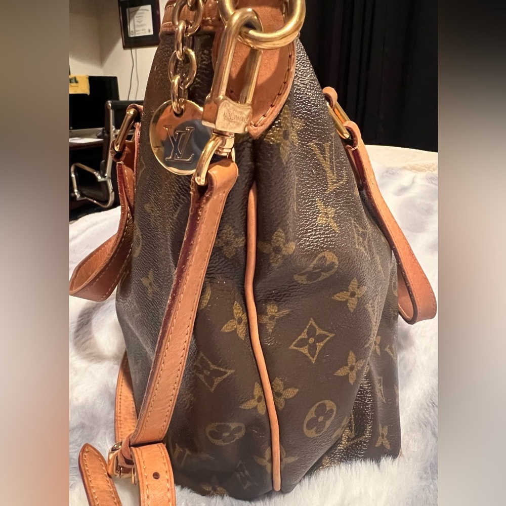AS IS ….Louis  Vuitton Palermo Classic Brown Monogram Bag- SM TEAR BOTTOM OF BAG - Picture 7 of 15